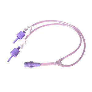 Vygon adaptateur double ligne pour poche nutrition entérale